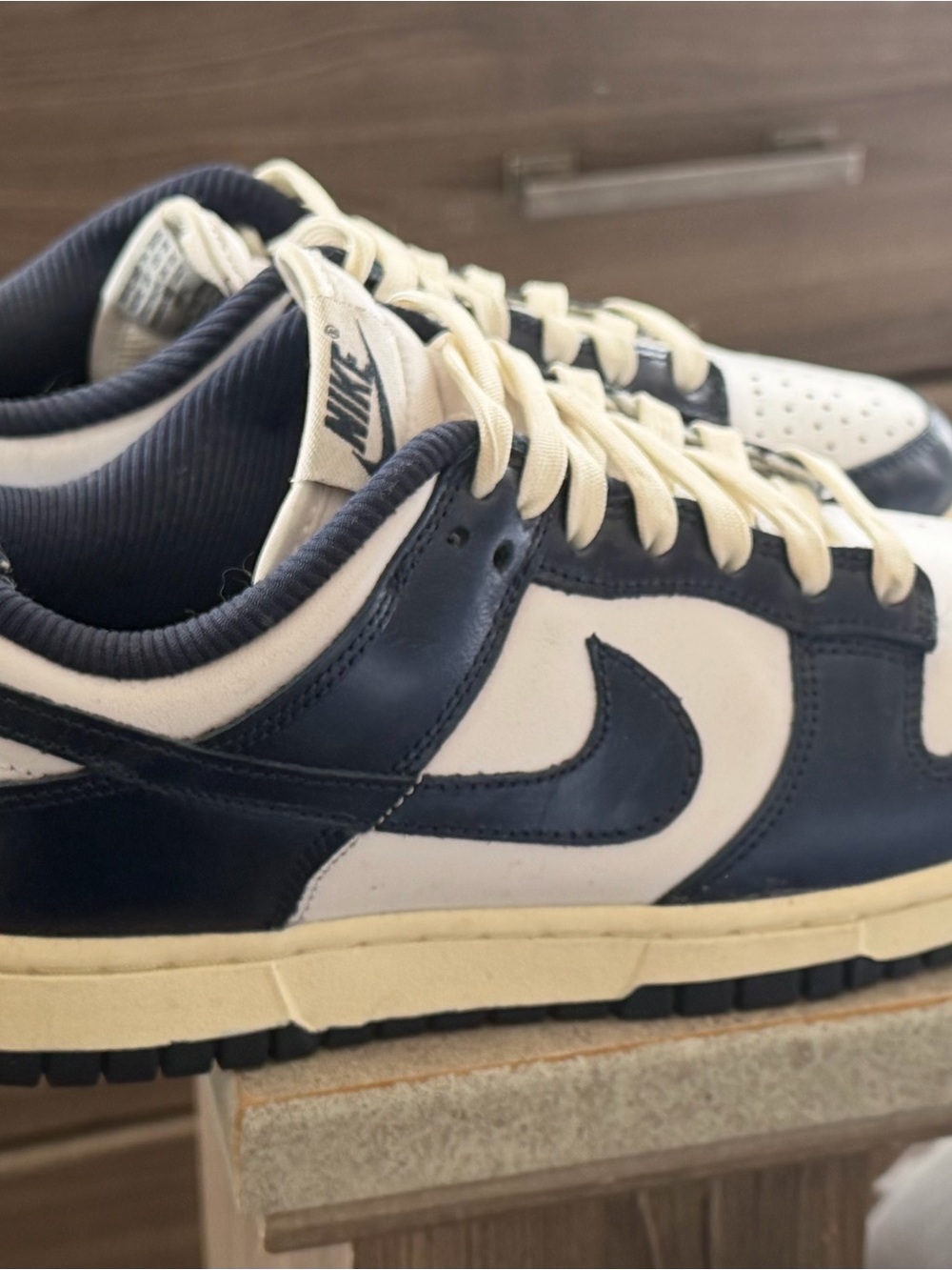 Nike Dunks Sneakers - Navy and Cream